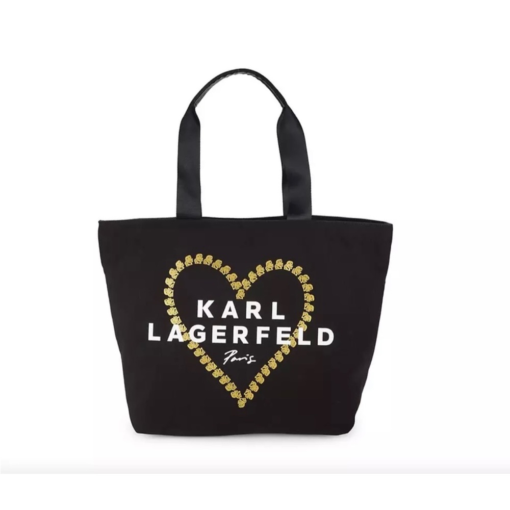 KARL LAGERFELD "KARL" LARGE TOTE BAG BLACK”